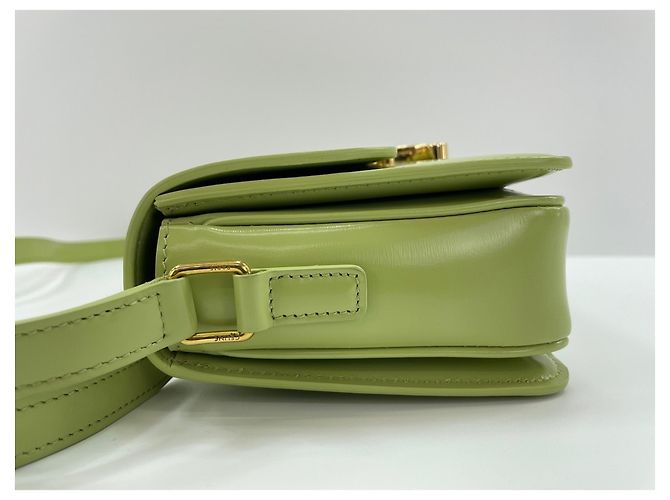 Céline Borsa a tracolla Teen in pelle verde Celine - vista 5