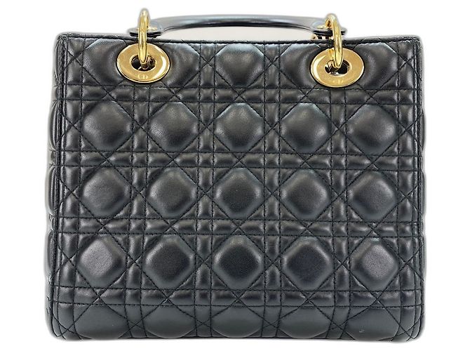 Borsa in pelle nera Christian Dior Nero - vista 3