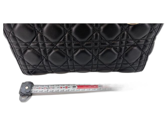Borsa in pelle nera Christian Dior Nero - vista 4