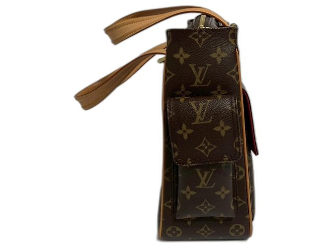 Borsa Louis Vuitton Multipli-Cité Marrone - vista 3