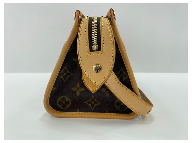 Borsa a tracolla lunga Popincourt Louis Vuitton Marrone - vista 3