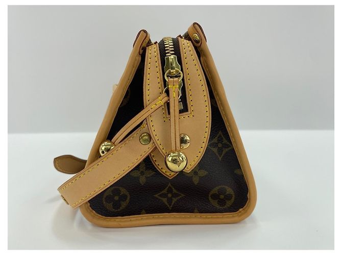 Borsa a tracolla lunga Popincourt Louis Vuitton Marrone - vista 4