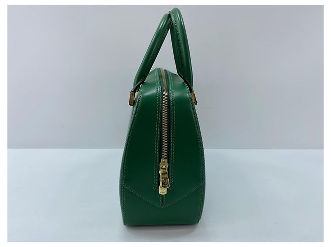 Borsa Louis Vuitton Sablon verde - vista 4