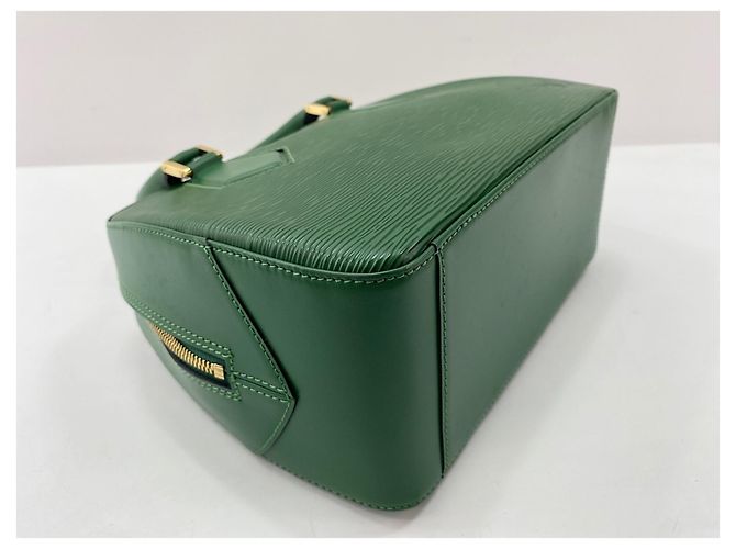 Borsa Louis Vuitton Sablon verde - vista 7