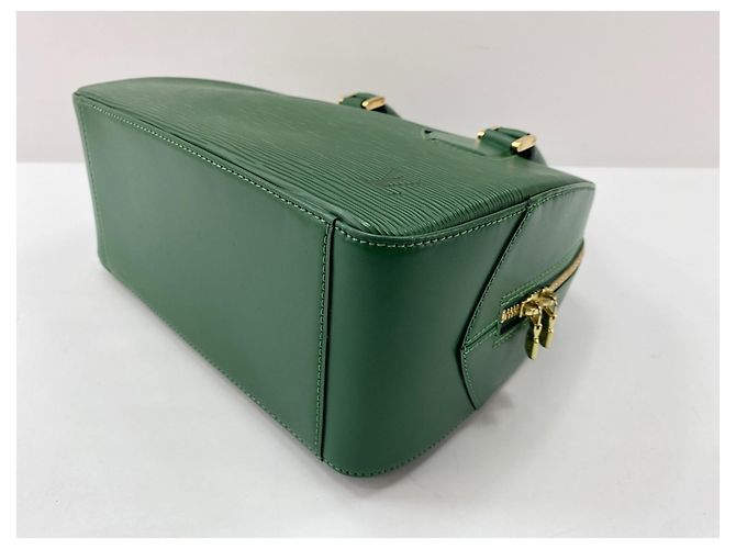 Borsa Louis Vuitton Sablon verde - vista 8