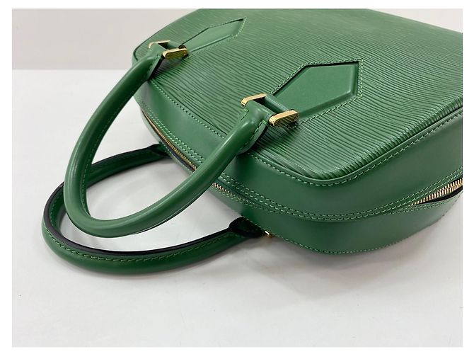 Borsa Louis Vuitton Sablon verde - vista 9