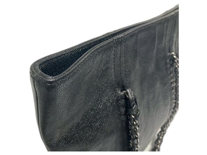 Borsa a tracolla Chanel in pelle nera Nero - vista 3