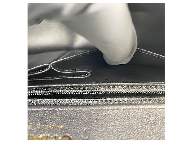 Borsa a Spalla Chanel Bicolor Double Flap Nero - vista 12
