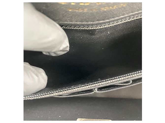 Borsa a Spalla Chanel Bicolor Double Flap Nero - vista 13