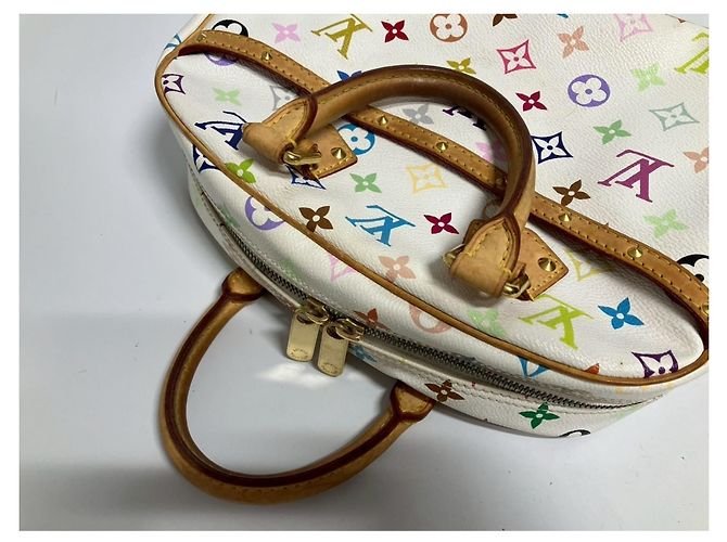 Borsa Louis Vuitton Trouville in bianco - vista 10