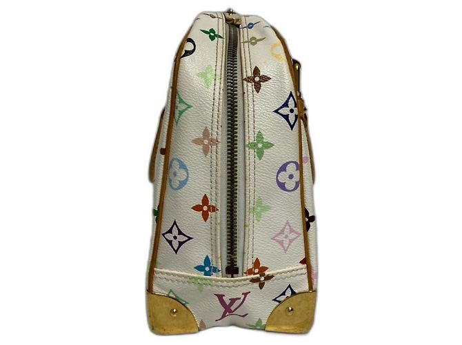 Borsa Louis Vuitton Trouville in bianco - vista 3