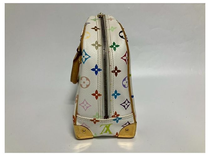 Borsa Louis Vuitton Trouville in bianco - vista 4