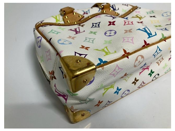 Borsa Louis Vuitton Trouville in bianco - vista 5