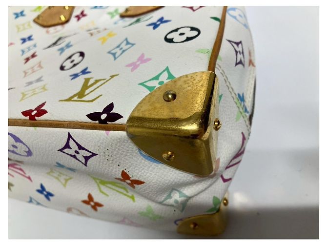 Borsa Louis Vuitton Trouville in bianco - vista 8