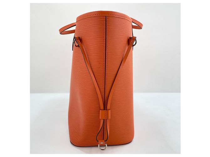 Borsa Tote Louis Vuitton Neverfull MM Arancione - vista 5