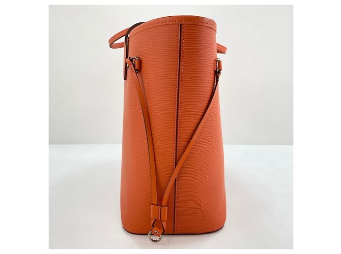 Borsa Tote Louis Vuitton Neverfull MM Arancione - vista 6