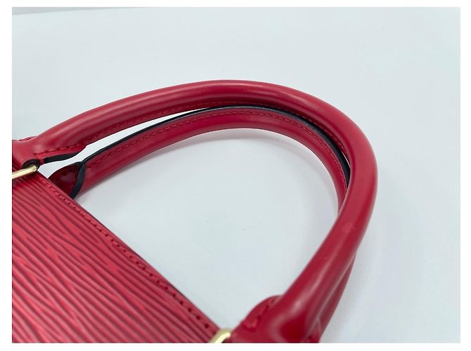 Borsa a mano Louis Vuitton Red Sac Plat Rosso - vista 10