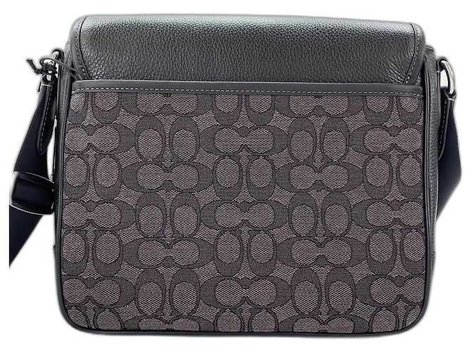 Borsa Coach Sprint Map in pelle nera Nero - vista 2