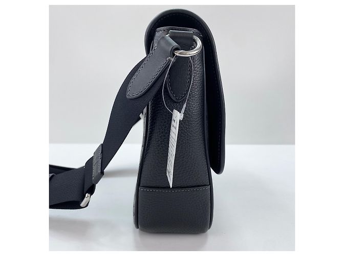 Borsa Coach Sprint Map in pelle nera Nero - vista 3