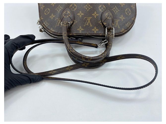 Borsa Louis Vuitton Alma Marrone - vista 7