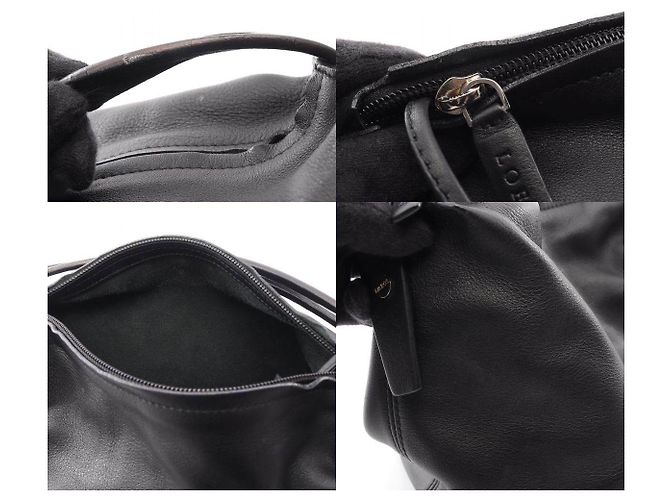 Borsa a mano in pelle Loewe Nero - vista 10