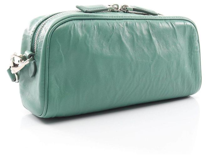 Borsa a Spalla in Pelle Nappa Antique PRADA Verde - vista 2