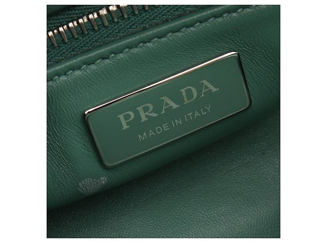 Borsa a Spalla in Pelle Nappa Antique PRADA Verde - vista 4