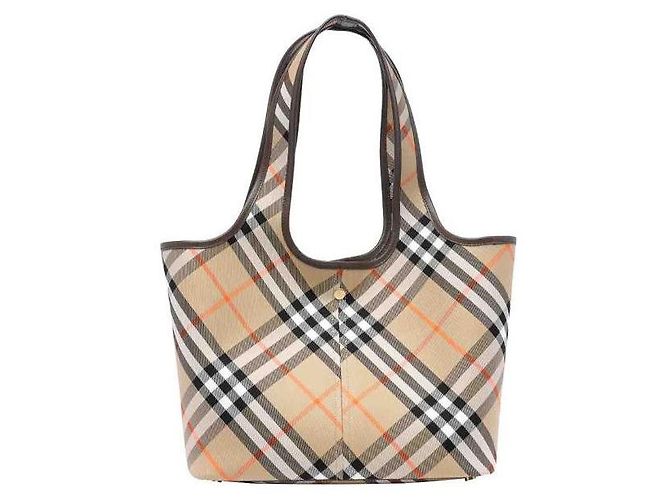 Burberry Piccola borsa tote a quadri - vista 2