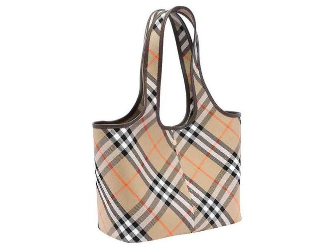 Burberry Piccola borsa tote a quadri - vista 3