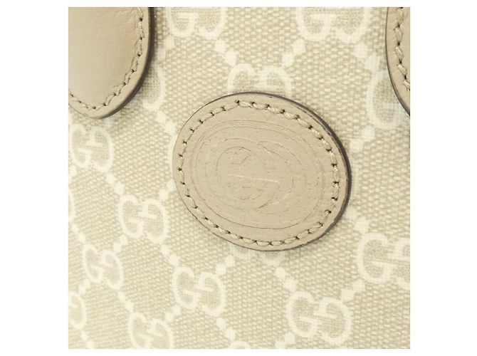 Borsa a tracolla Gucci GG Supreme Canvas Marrone Beige - vista 4