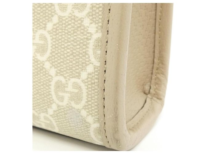 Borsa a tracolla Gucci GG Supreme Canvas Marrone Beige - vista 6
