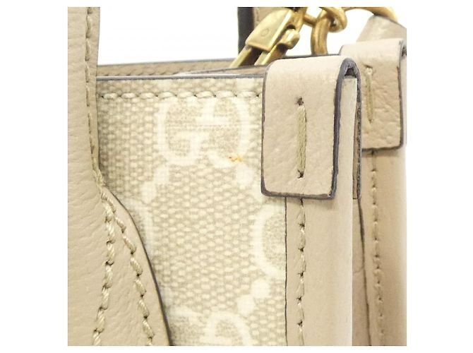 Borsa a tracolla Gucci GG Supreme Canvas Marrone Beige - vista 7