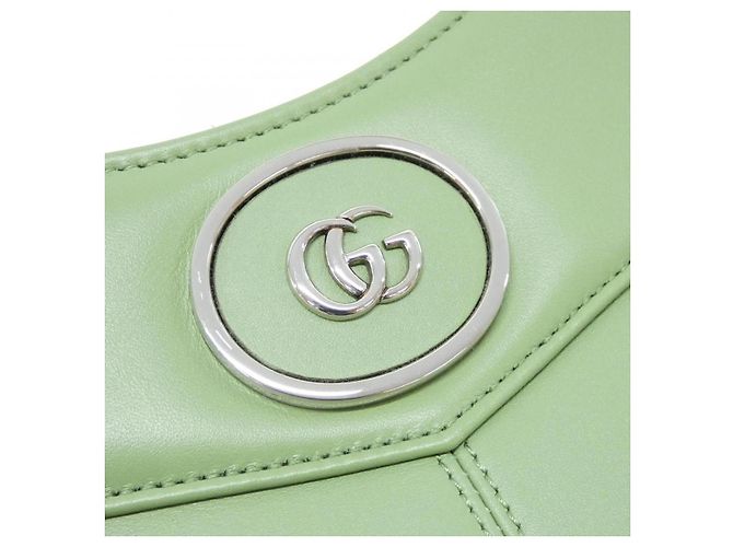 Borsa a tracolla PETITE GG in pelle Gucci Verde - vista 4