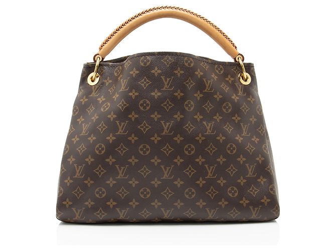 Borsa a Spalla Louis Vuitton Monogram Canvas Artsy MM Marrone - vista 3