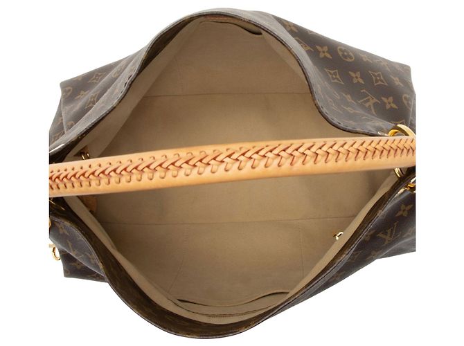 Borsa a Spalla Louis Vuitton Monogram Canvas Artsy MM Marrone - vista 7