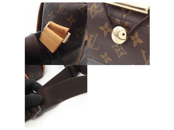 Louis Vuitton Abbesses Monogram Coated Canvas Shoulder Bag Brown - view 10