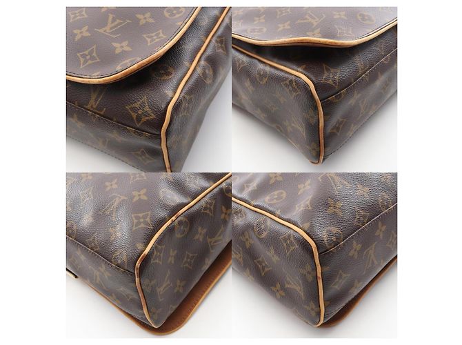 Louis Vuitton Abbesses Monogram Coated Canvas Shoulder Bag Brown - view 9