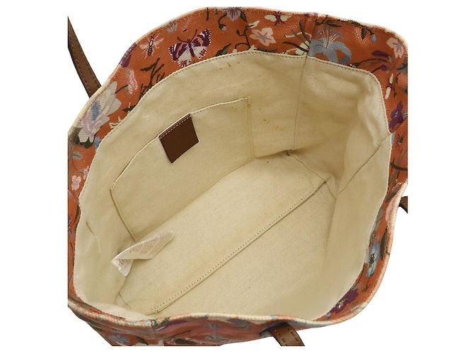 Gucci Flora Canvas Leather Tote Bag Metallic Bronze - Ansicht 5