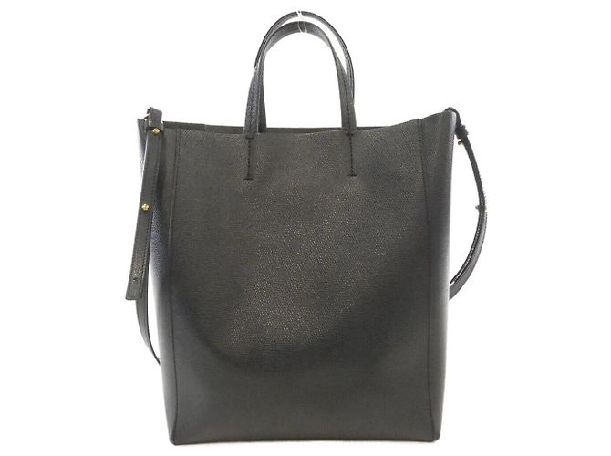 Céline Celine Vertikaler Cabas Small Calf Tote Bag Blau - Ansicht 2