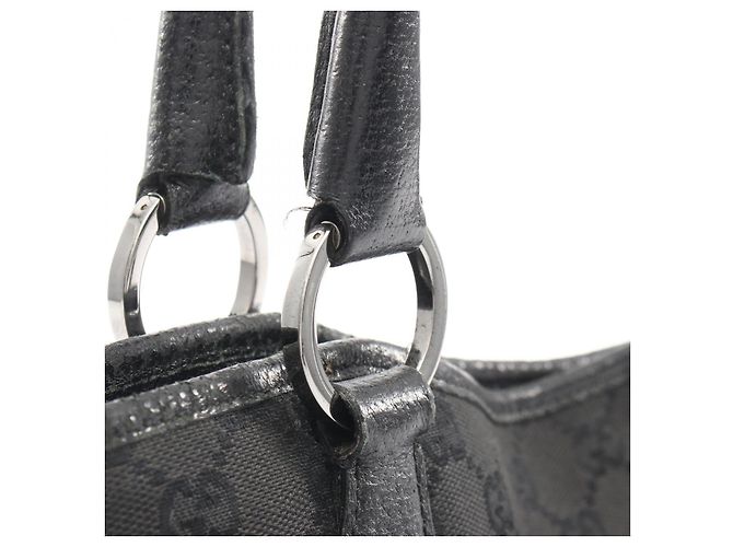 Borsa Tote Gucci GG Canvas Nero - vista 6