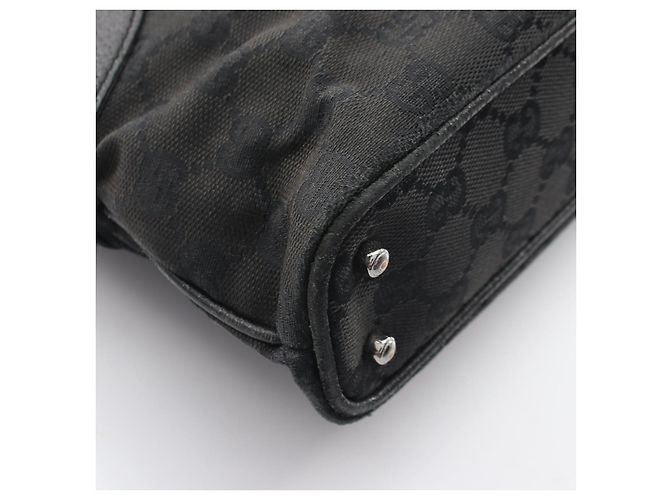 Borsa Tote Gucci GG Canvas Nero - vista 7