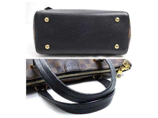 Borsa Louis Vuitton Hyde Park Damier Marrone - vista 3