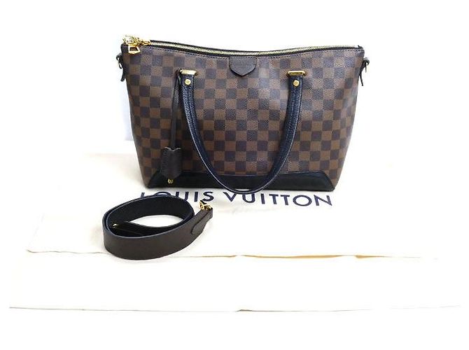 Borsa Louis Vuitton Hyde Park Damier Marrone - vista 9
