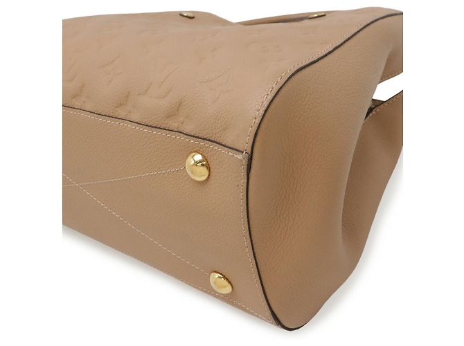 Borsa Louis Vuitton Montaigne Monogram Empreinte Marrone - vista 3