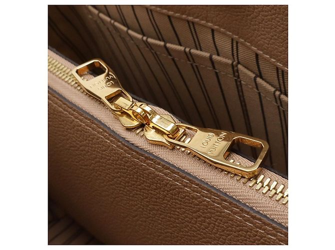 Borsa Louis Vuitton Montaigne Monogram Empreinte Marrone - vista 7