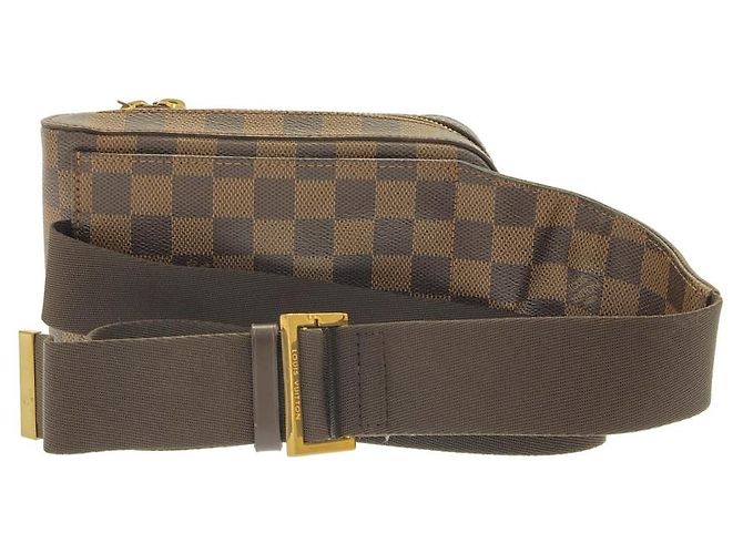 Borsa a tracolla Louis Vuitton Damier Geronimos Marrone - vista 2