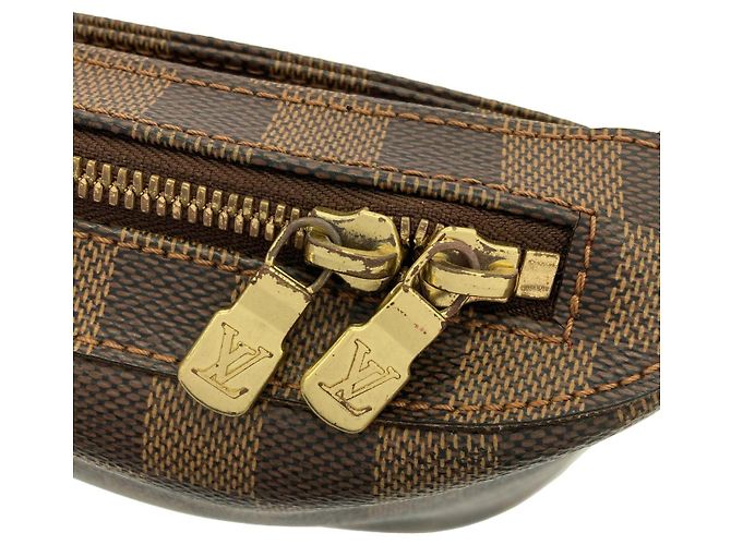 Borsa a tracolla Louis Vuitton Damier Geronimos Marrone - vista 4