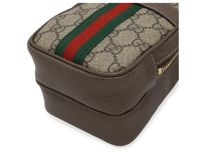 Borsa a Spalla Gucci Ophidia GG Supreme Marrone Beige - vista 3