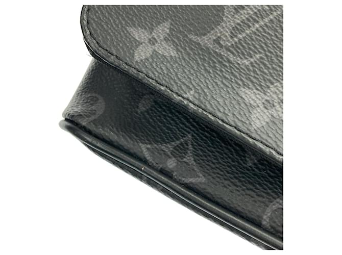 Borsa a tracolla Louis Vuitton Monogram Eclipse Nero - vista 4