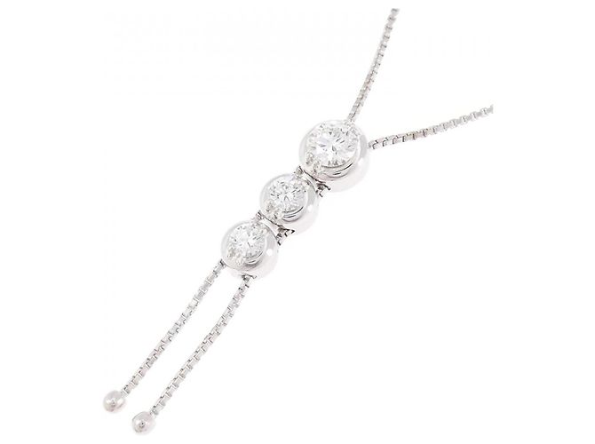 Collana TASAKI in Au750 con Diamanti Argento Metallico - vista 3